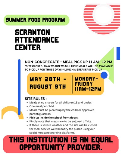 Description of Summer Food Program for Kids